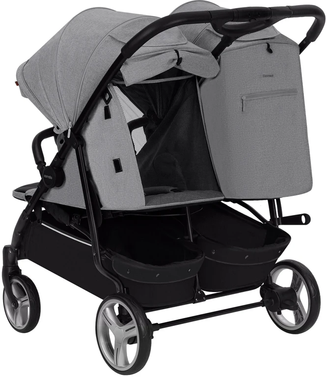 Дитячий візочок для двійні CARRELLO Connect CRL-5502 Rock Gray
